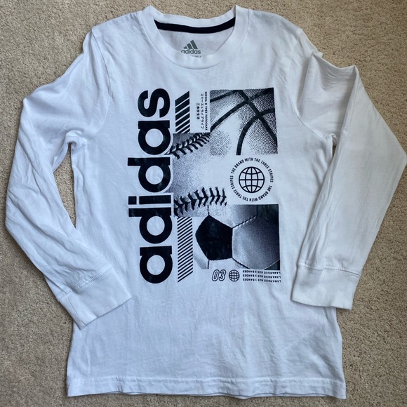 Boys size 6 adidas long sleeve tee